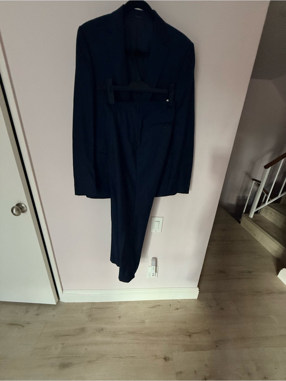 Z Zegna Mens Suit 2 Piece Navy Blue 48R US 38R Slim Fit Drop 8 Wool Mohair Luxe⁠ - Picture 5 of 16